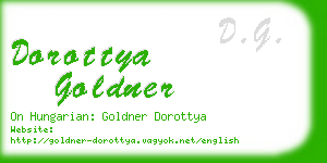 dorottya goldner business card